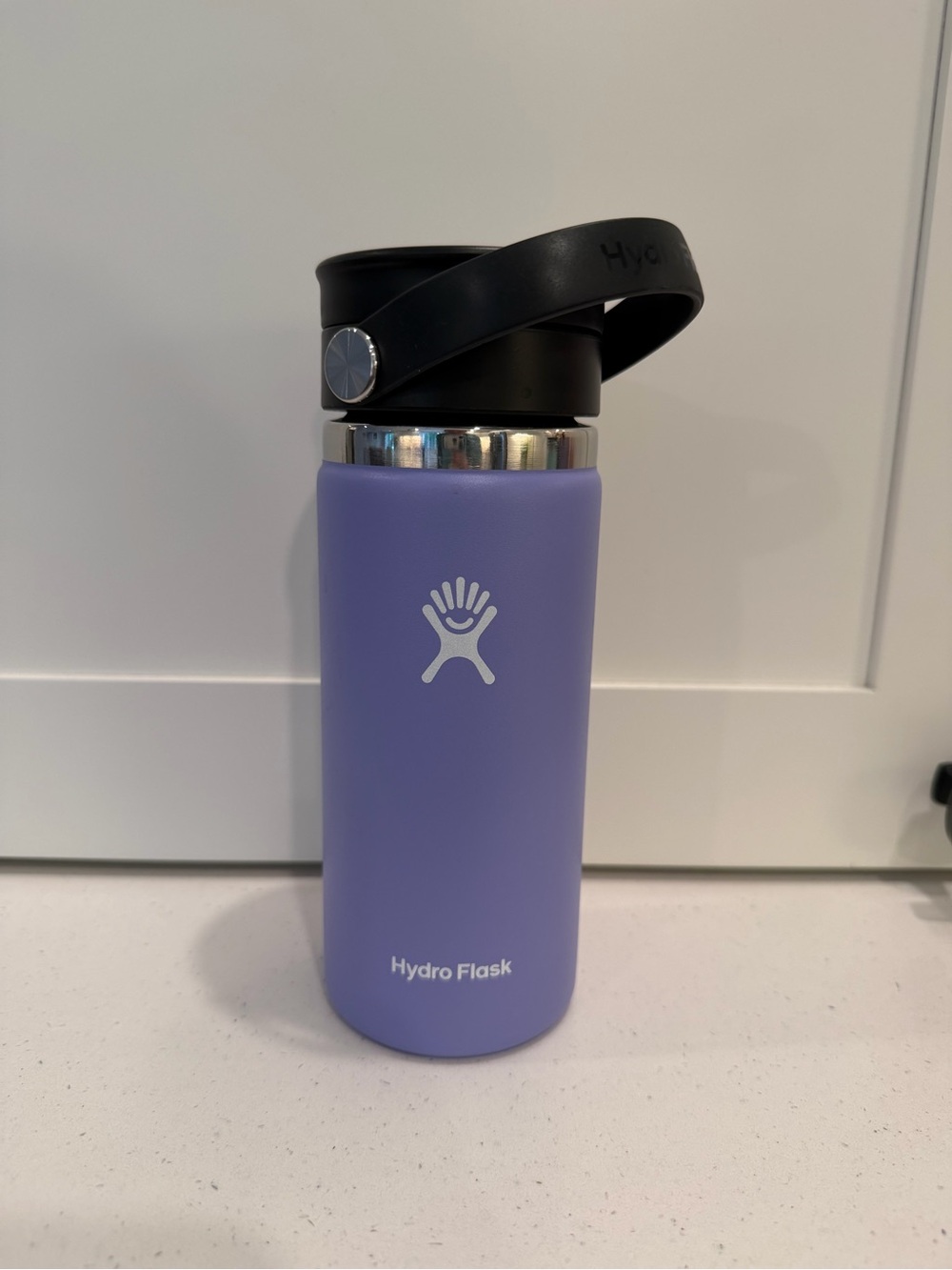 Hydro Flask Purple-Lavender Bottle with Black Flex Cap